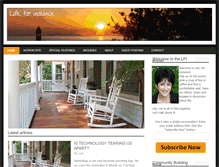 Tablet Screenshot of lifeforinstance.com